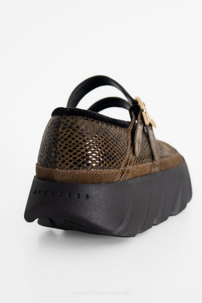 4ccccees Tura Ballet Flat, Ebony - Essential Elements Chicago
