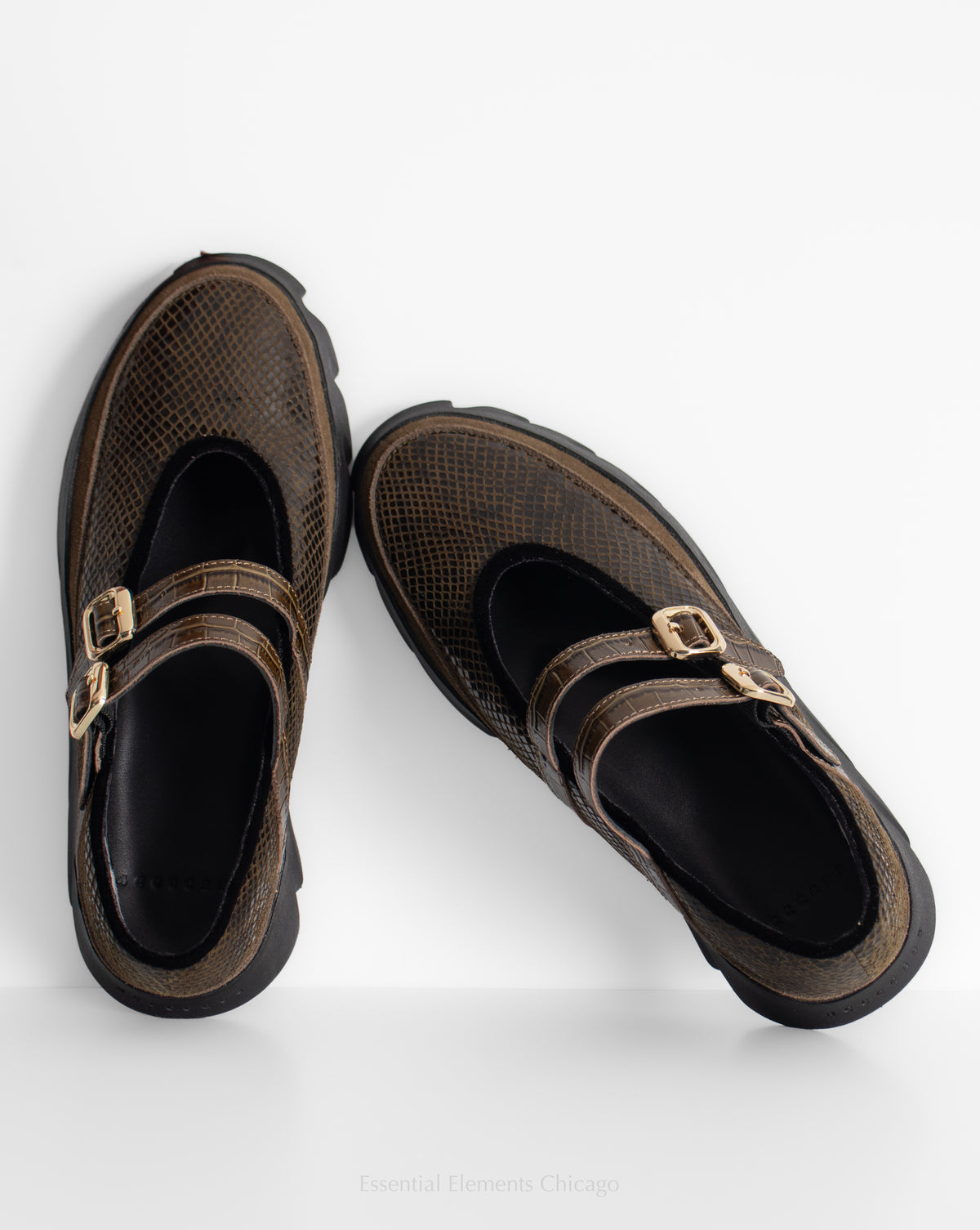 4ccccees Tura Ballet Flat, Ebony - Essential Elements Chicago