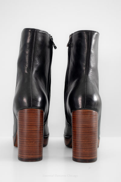 All Black Sleek Glamour Bootie