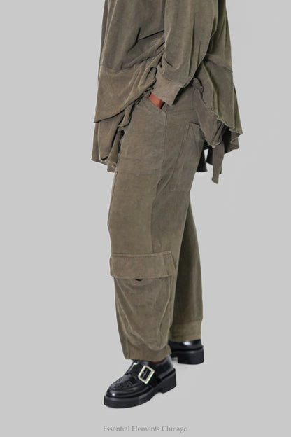 Alembika Cargo Sweatpants - Olive - Essential Elements Chicago