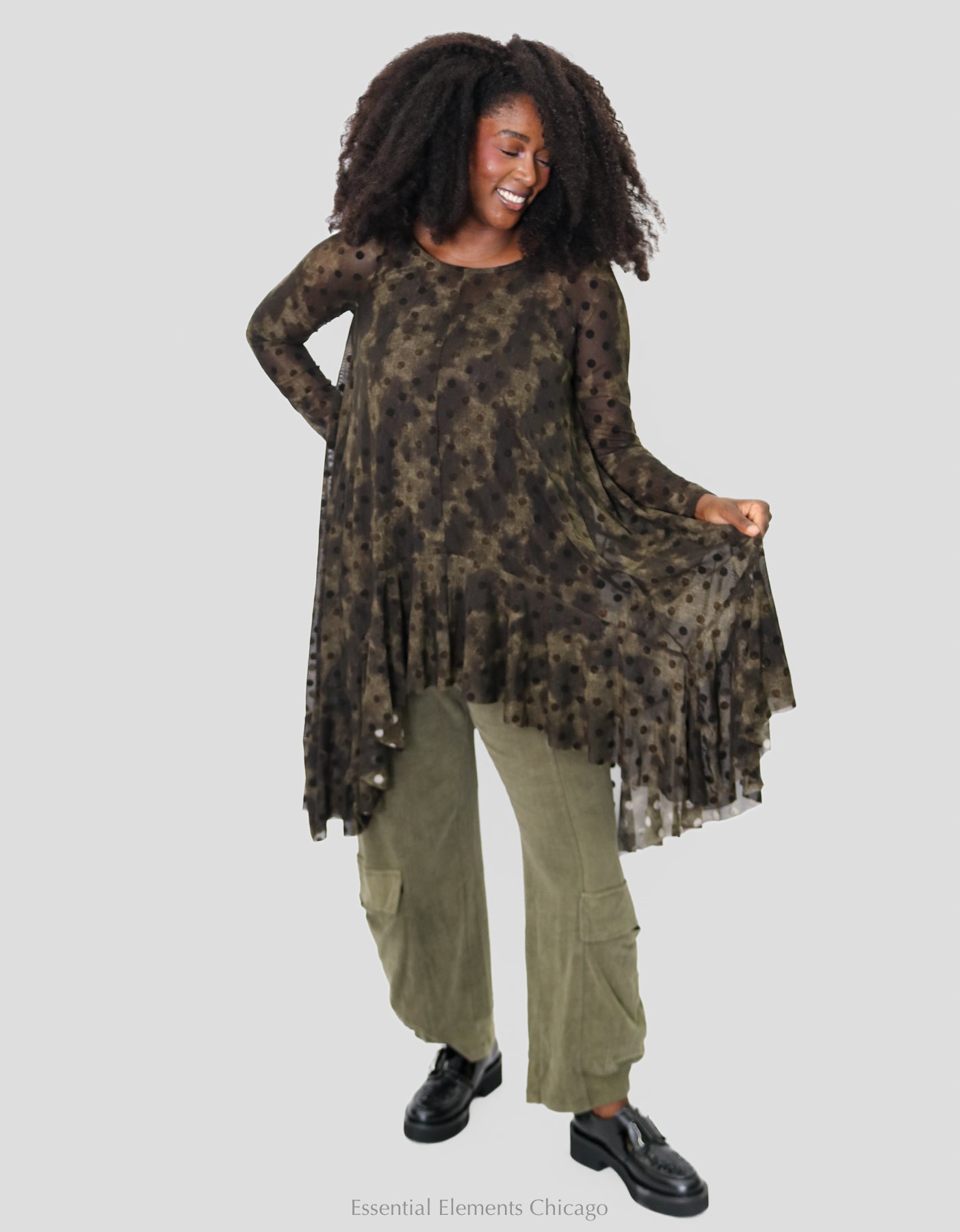 Alembika Mesh Top & Slip, Antique - Essential Elements Chicago