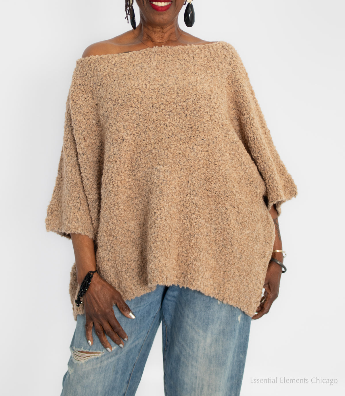 Alembika Boucle Sweater, Sand
