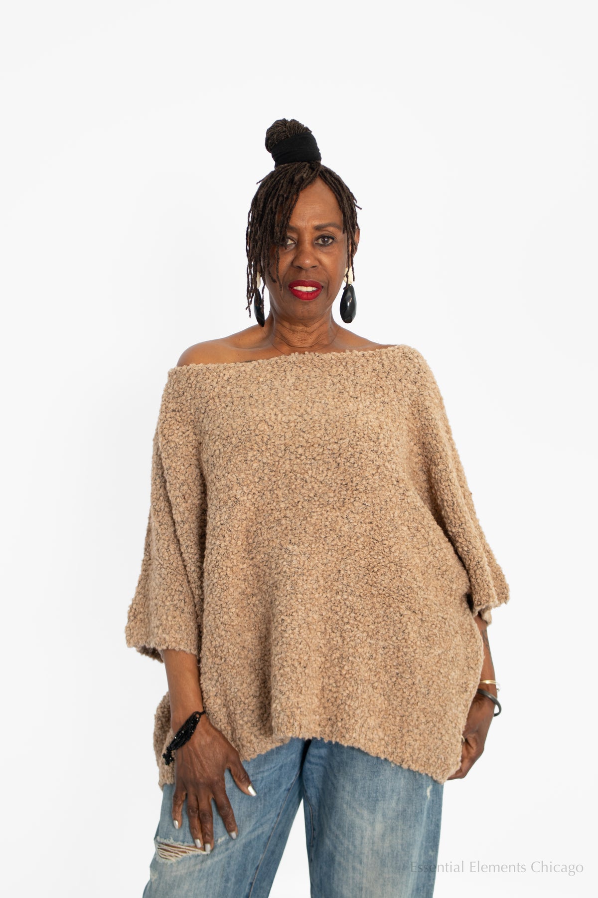 Alembika Boucle Sweater, Sand