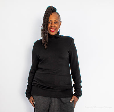 Alembika Urban Ribbed Turtleneck, Black
