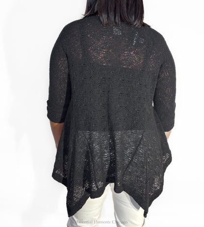 Alembika Lace Top, Black - Essential Elements Chicago