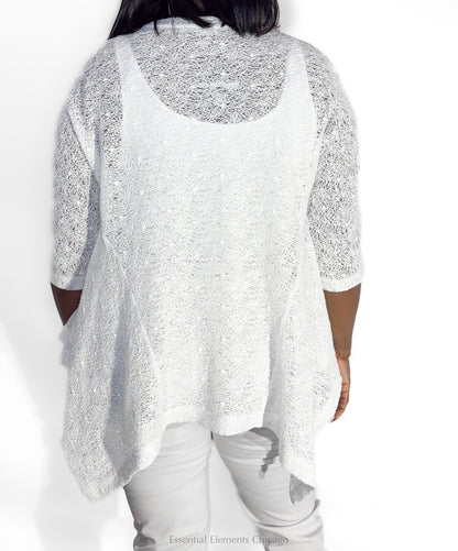 Alembika Lace Top, White - Essential Elements Chicago