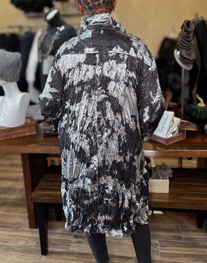 Alembika Crinkled Tunic, Silver