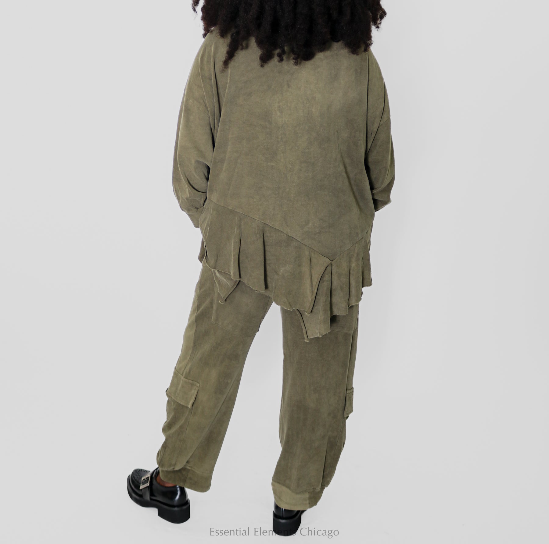 Alembika Sahara Top - Olive - Essential Elements Chicago