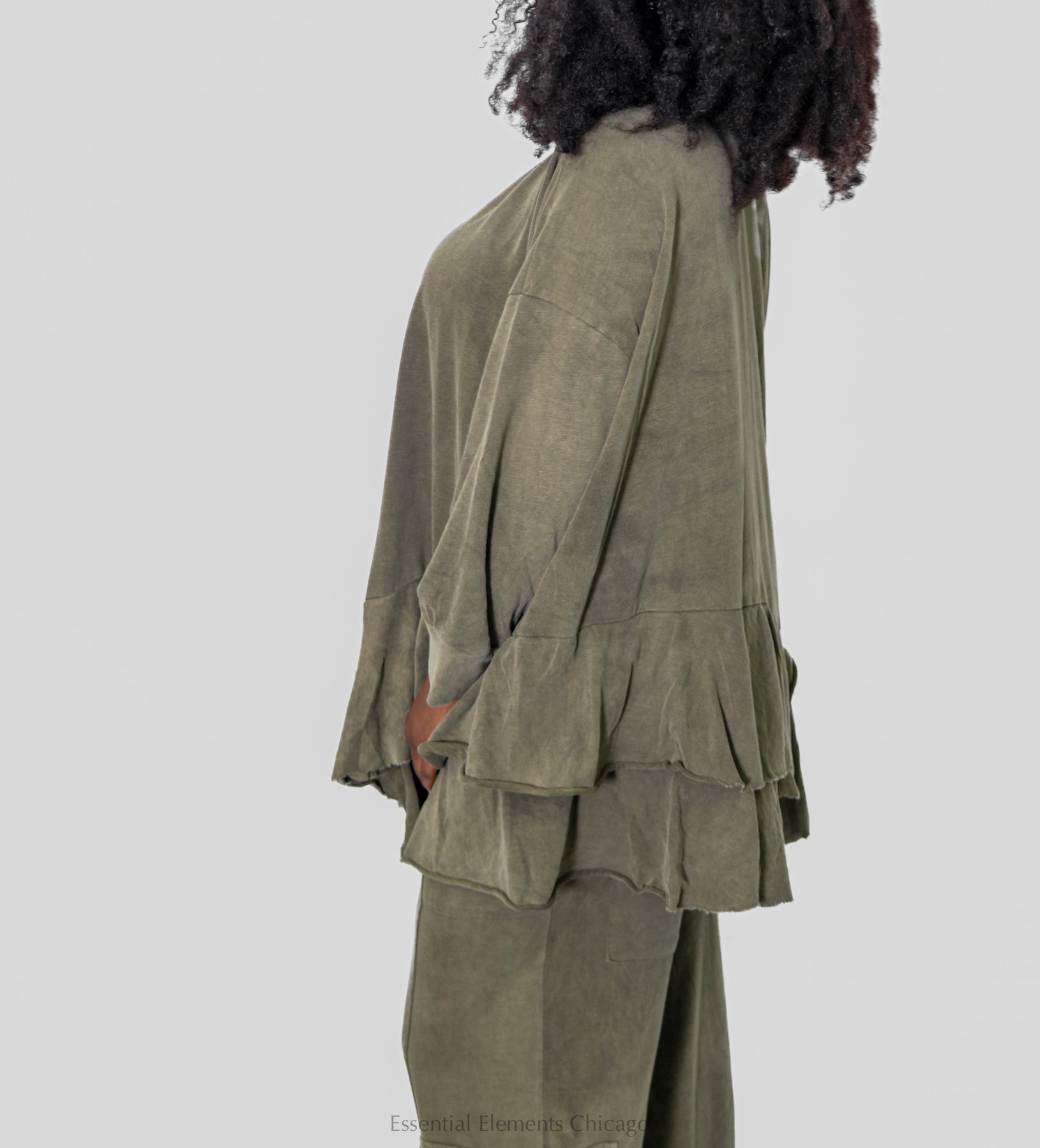 Alembika Sahara Top - Olive - Essential Elements Chicago