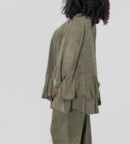 Alembika Sahara Top - Olive - Essential Elements Chicago