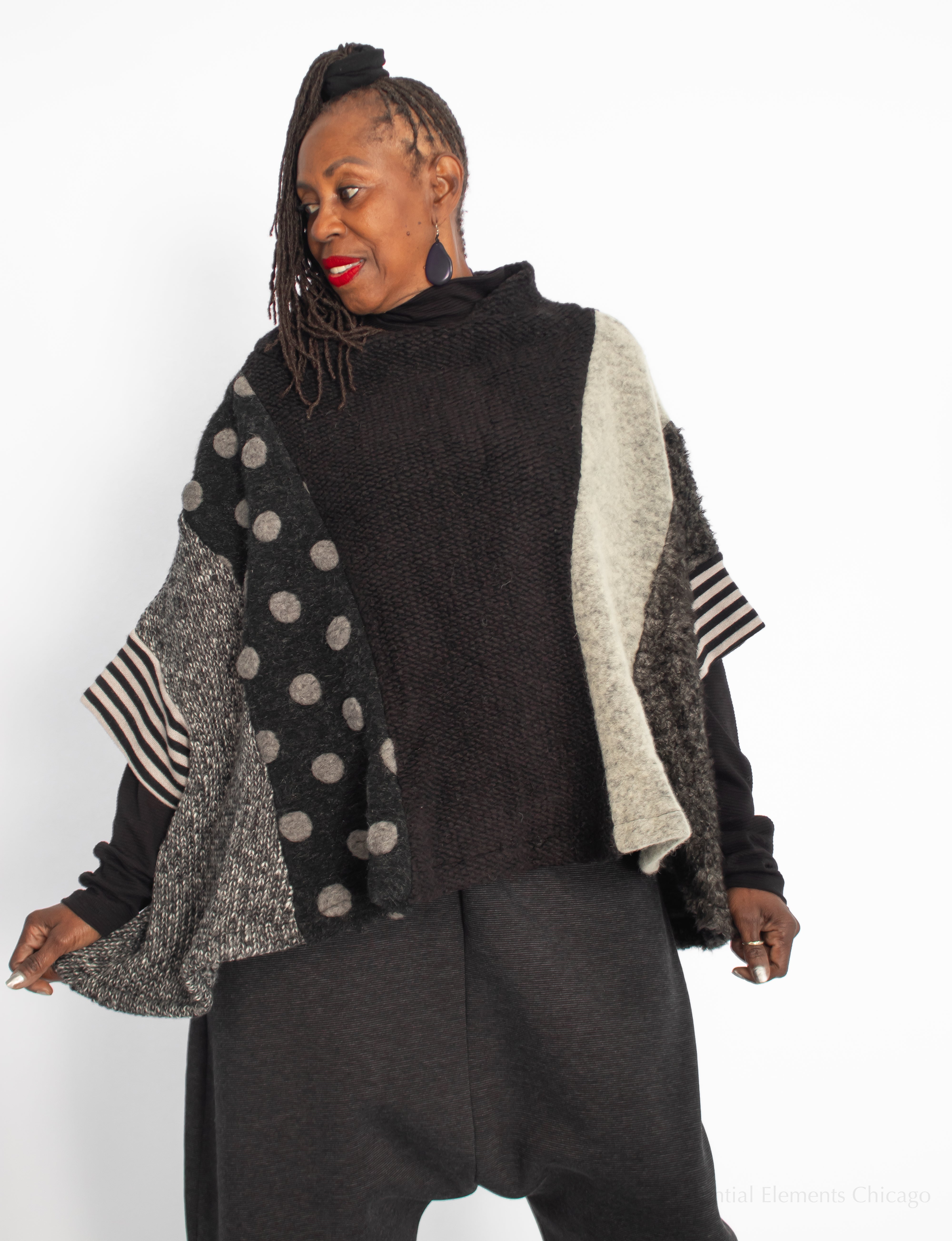 Alembika Wool Knit Top, Storm