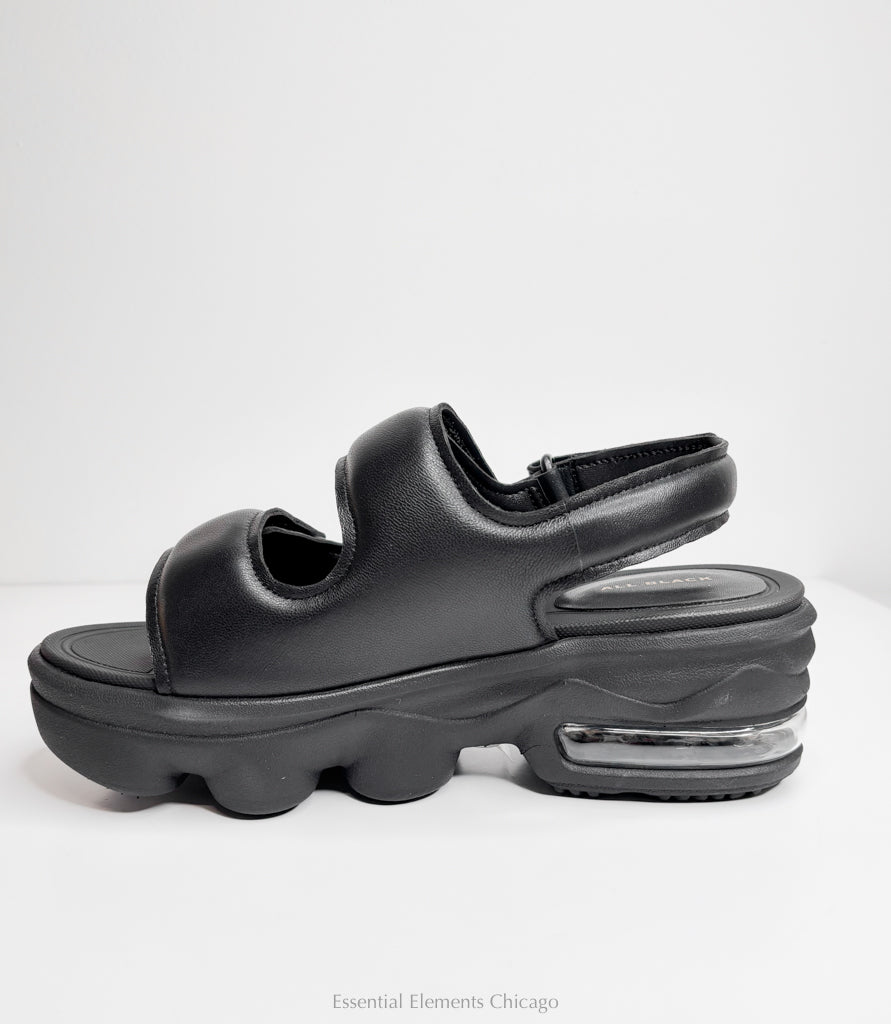 All Black Air Rocks Sandal