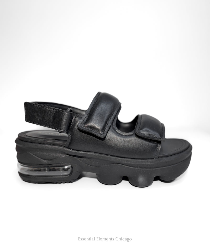 All Black Air Rocks Sandal