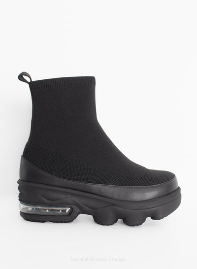 All Black Ankle Air Sneaker