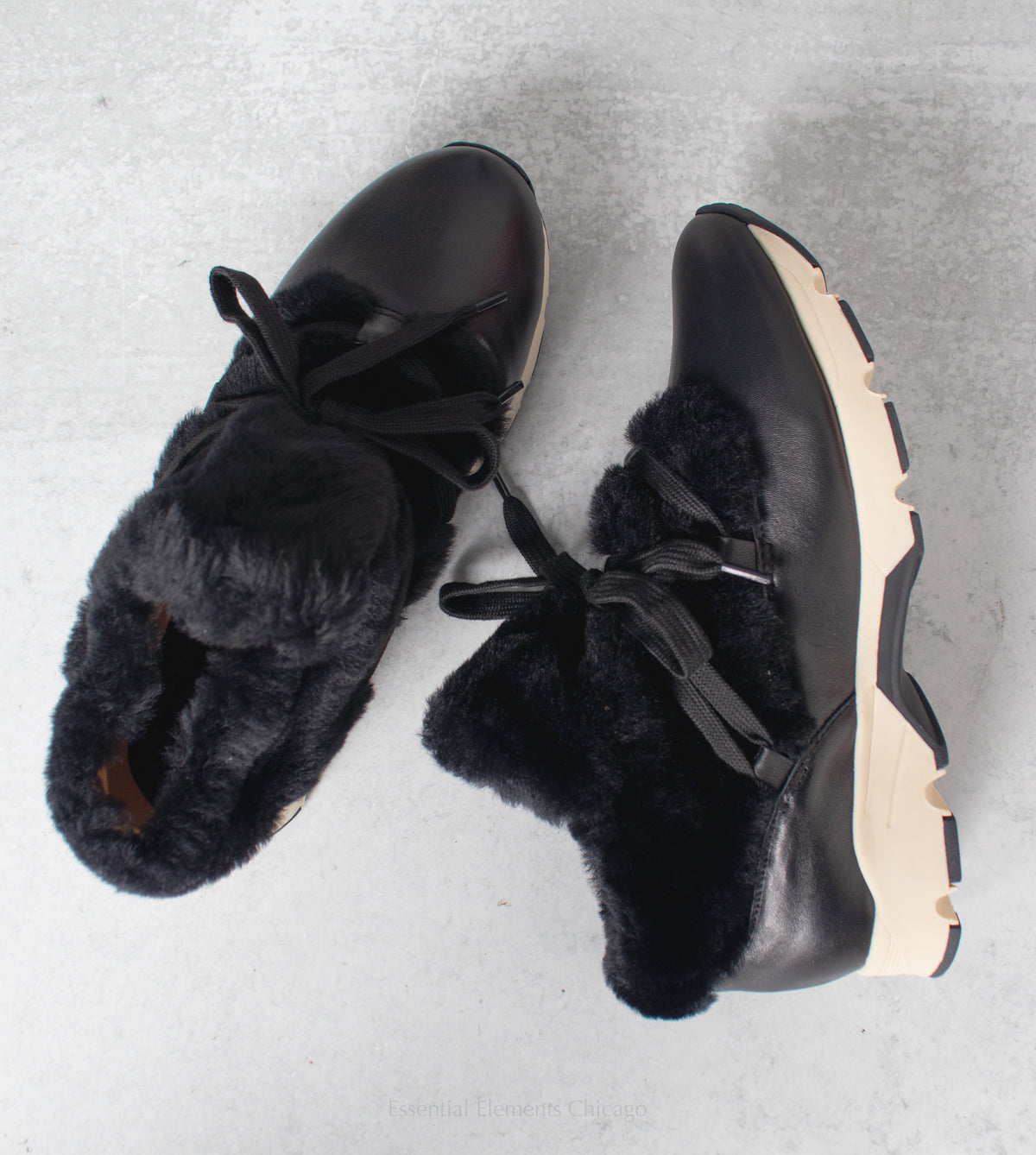 All Black Furry Sneak - Essential Elements Chicago
