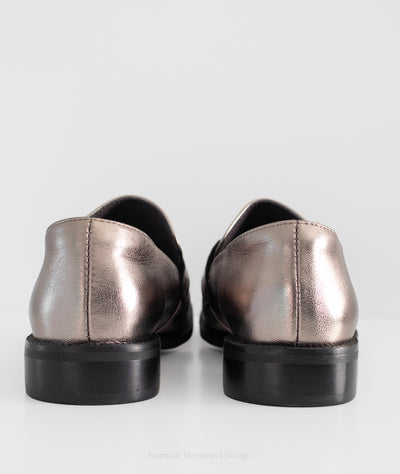 All Black Split Tassel Flat, Pewter