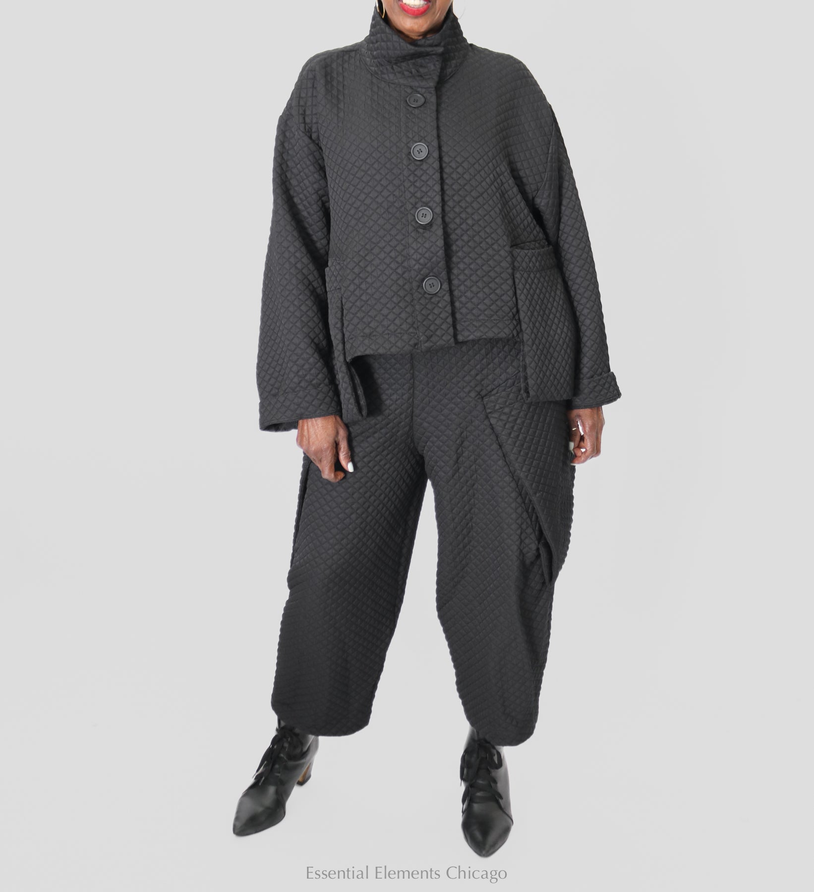 Amma Broken Pants - Black