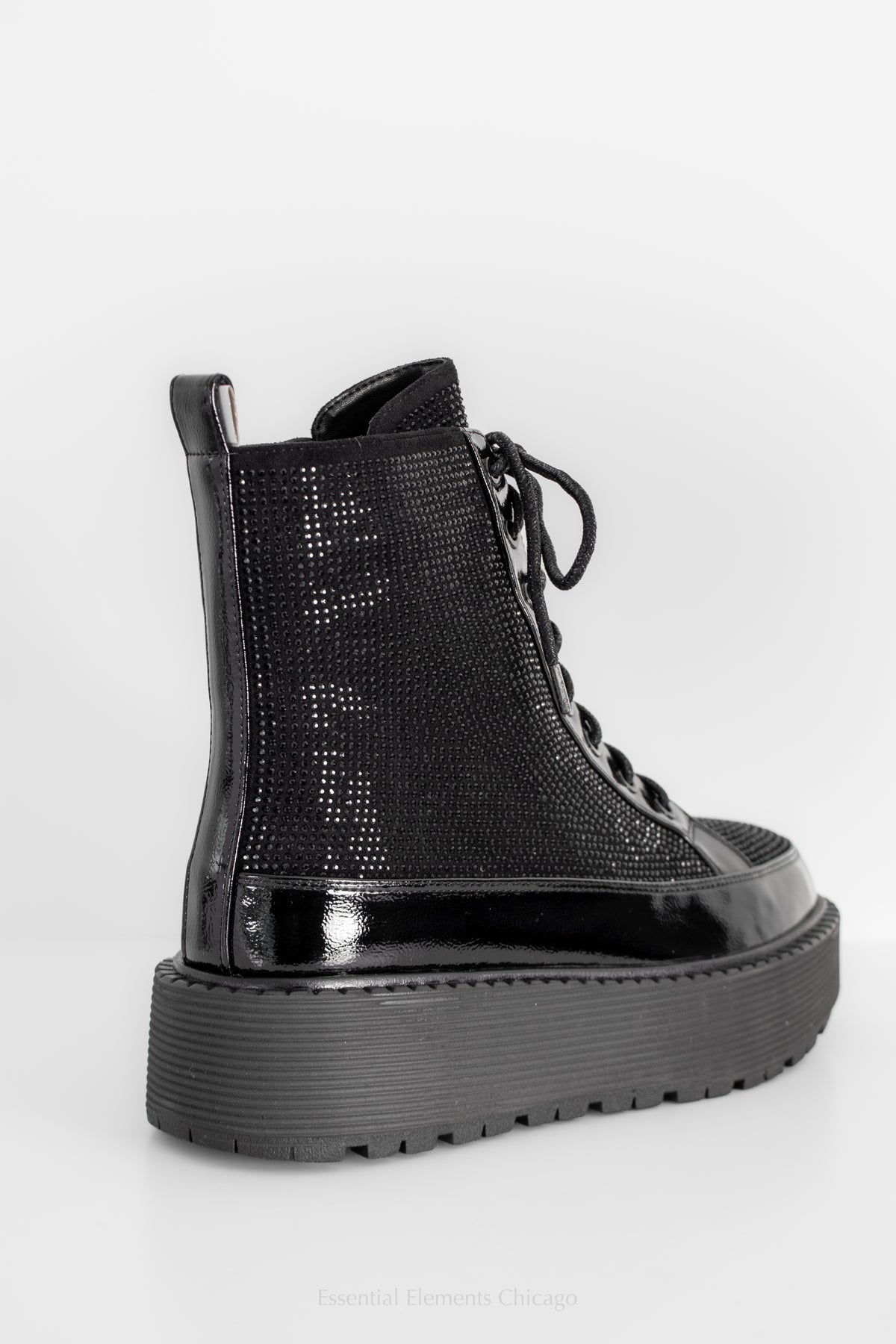 Azura Livewire Combat Boots, Black
