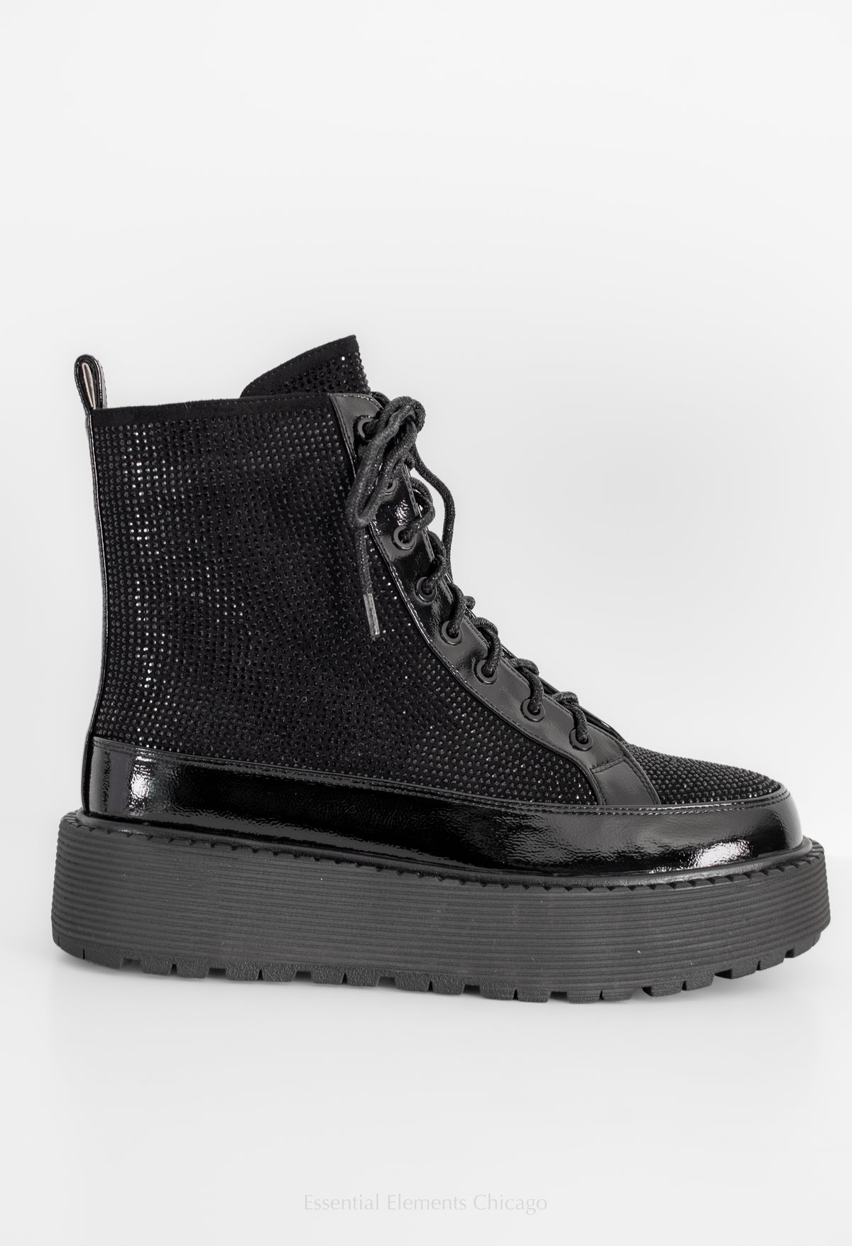 Azura Livewire Combat Boots, Black