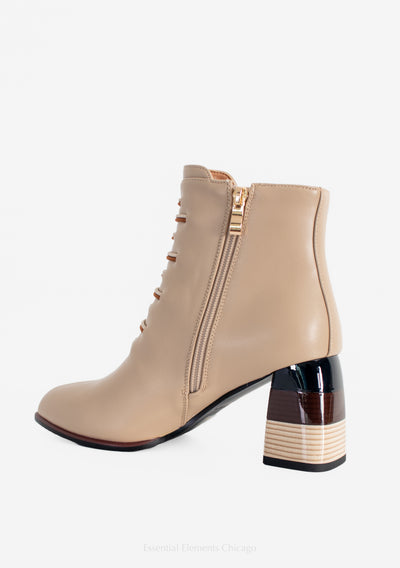 Azura Zontal Boots, Beige