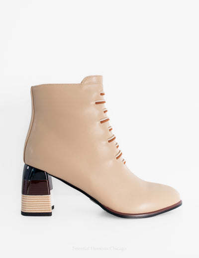 Azura Zontal Boots, Beige