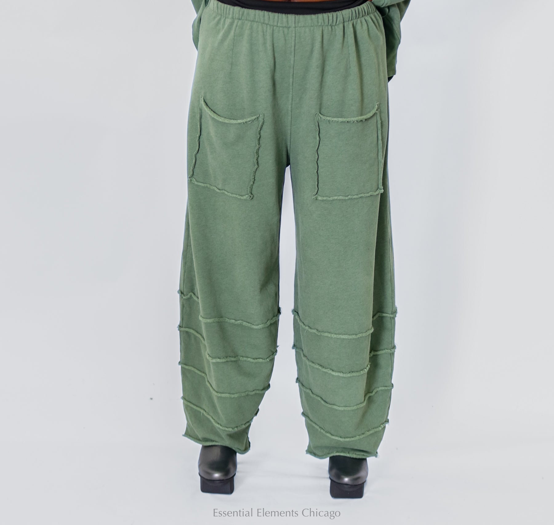 Bodil Horizontal Pant - Leafy