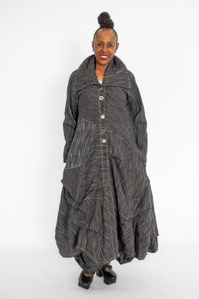 Bodil Long Coat, Noir