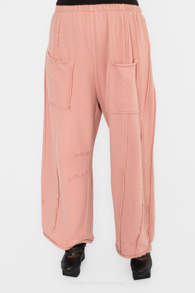 Bodil Curved Pant, Rose