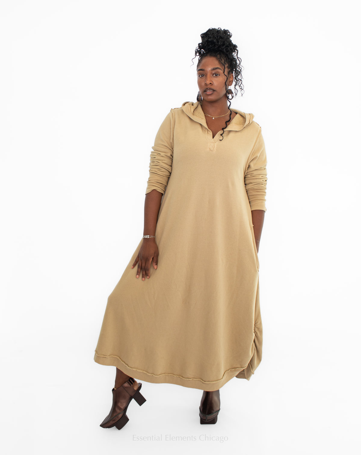 Bodil Hooded Cotton Dress