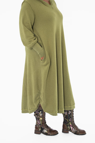 Bodil Hooded Dress, Meadow - Essential Elements Chicago