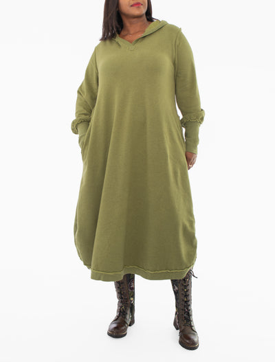 Bodil Hooded Dress, Meadow - Essential Elements Chicago