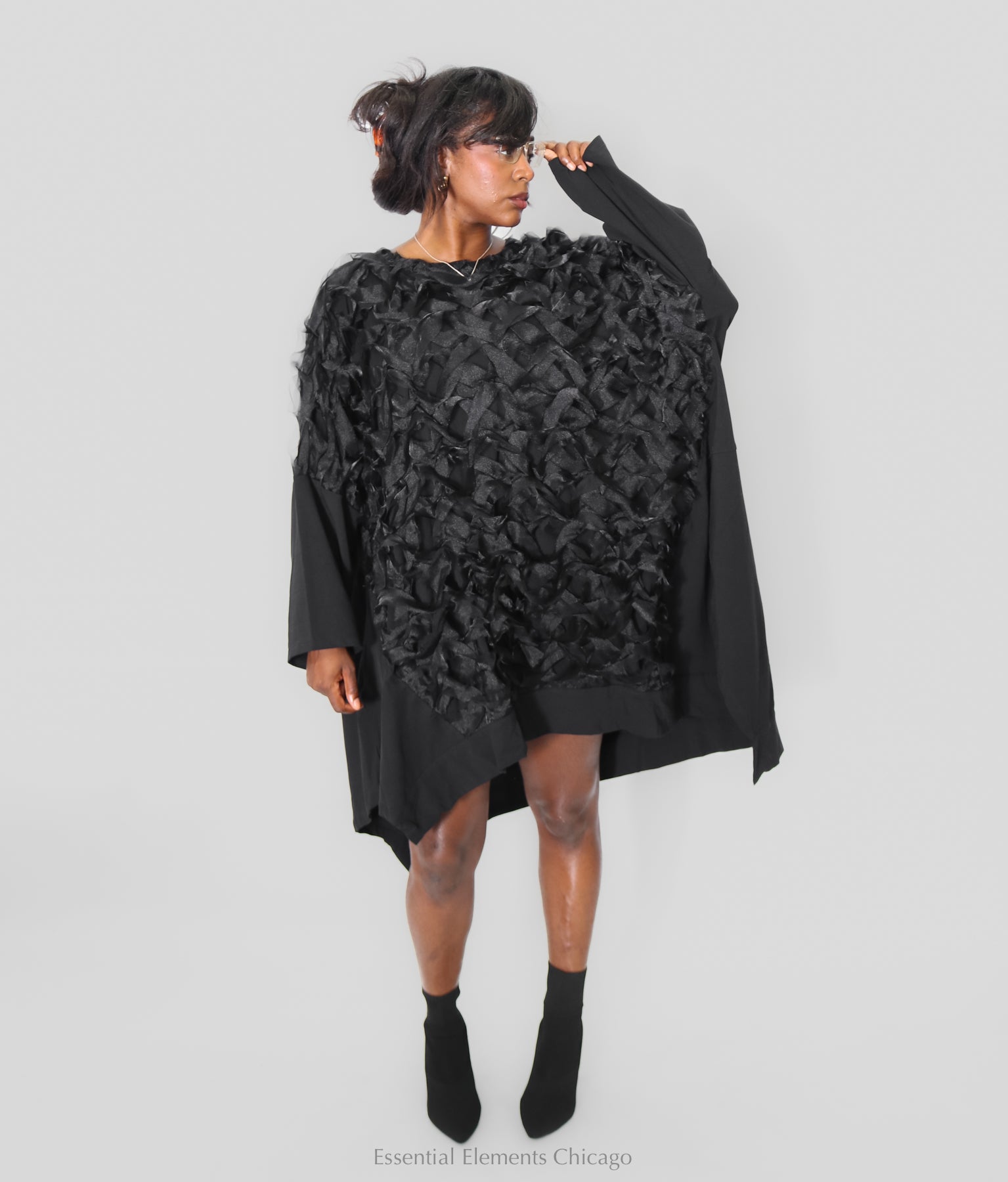 Bread & Butter Tulle Tunic - Black