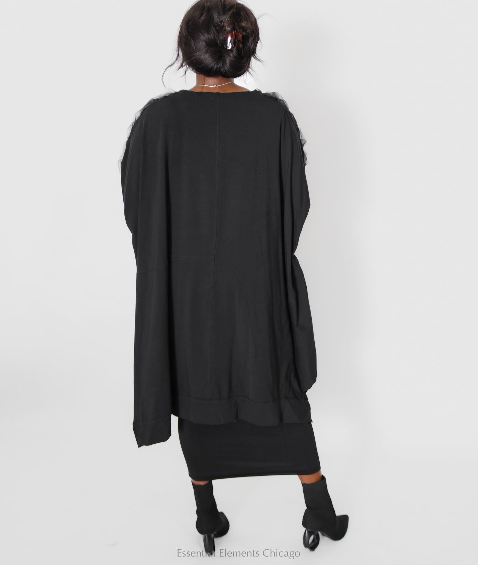 Bread & Butter Tulle Tunic - Black