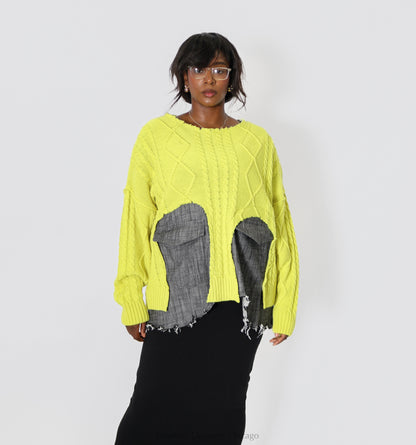 Bread & Butter Denim Pocket Sweater