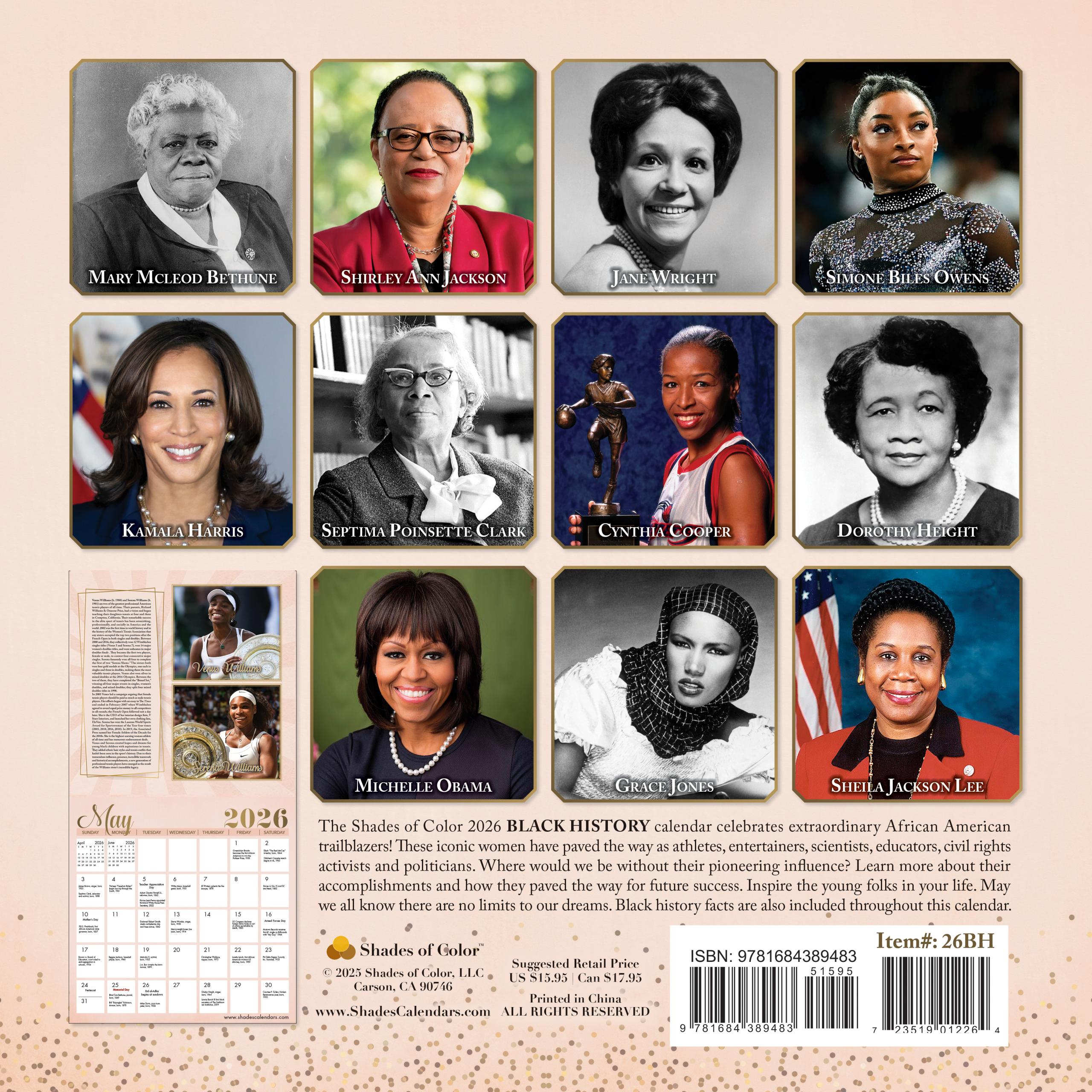 Shades of Color 2026 Wall Calendar