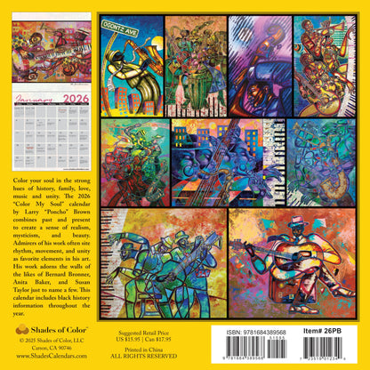 Shades of Color 2026 Wall Calendar