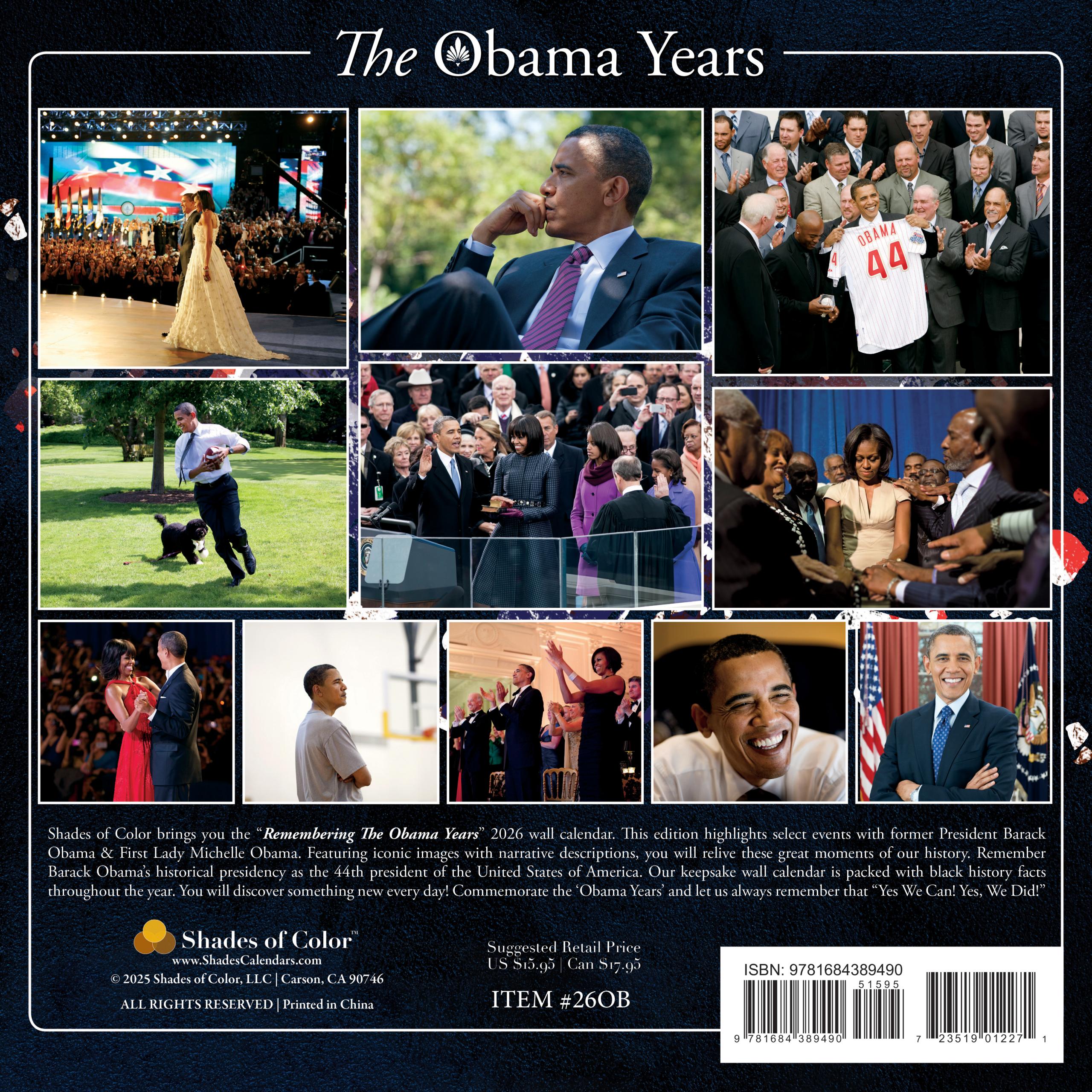 Shades of Color 2026 Wall Calendar