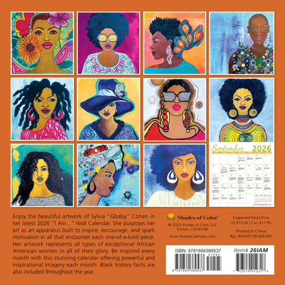 Shades of Color 2026 Wall Calendar