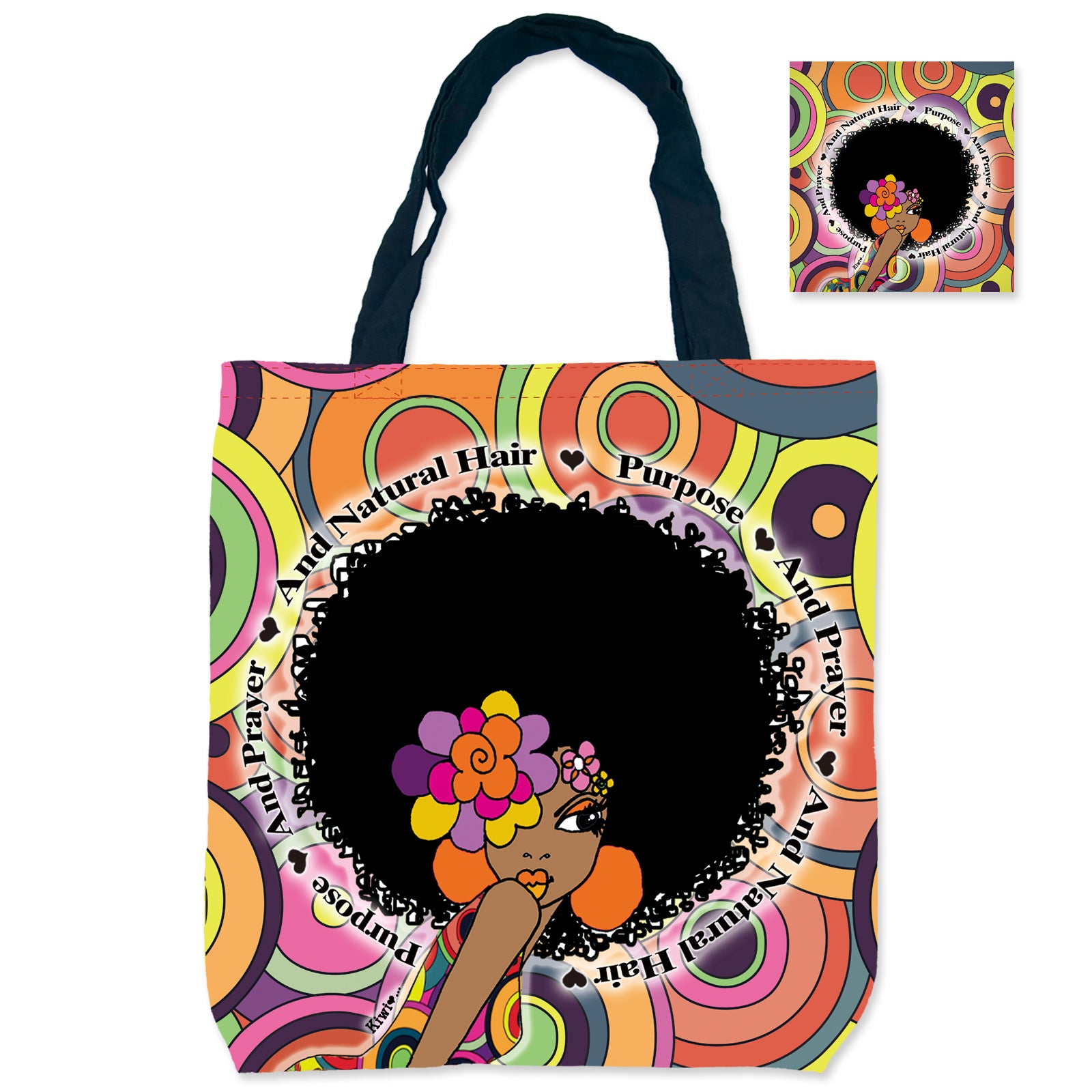 Shades of Color Canvas Shopping Bag