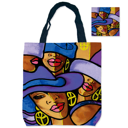 Shades of Color Canvas Shopping Bag
