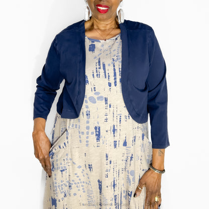 Cotton Lani Bolero Jacket, Plus