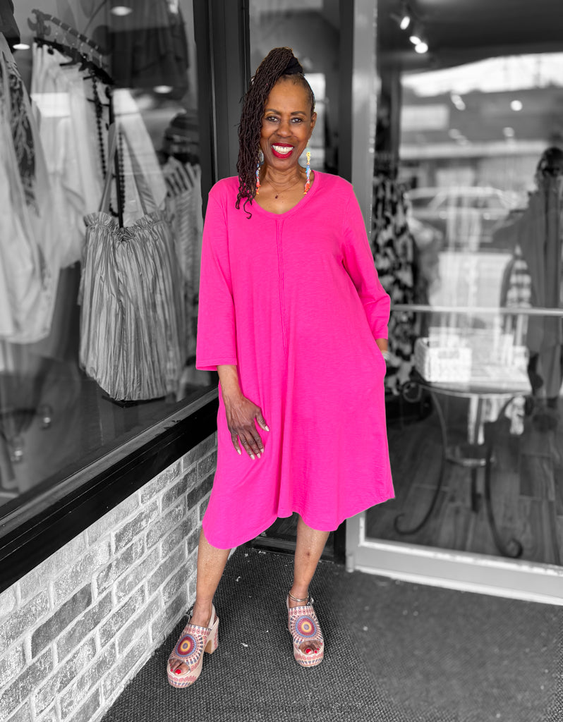 Cotton Lani Midi Dress, Roja