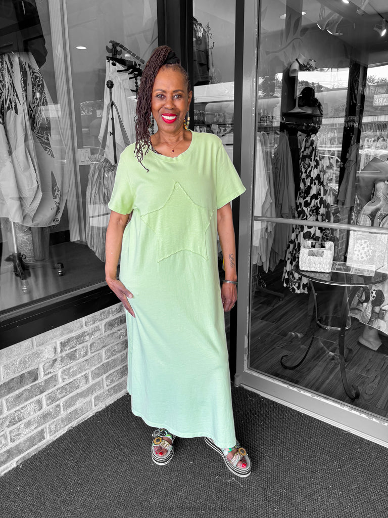 Cotton Lani Scoop Neck Dress