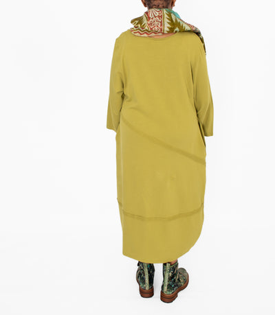 Cotton Lani ST718 Lantern Midi Dress - Essential Elements Chicago