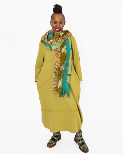 Cotton Lani ST718 Lantern Midi Dress - Essential Elements Chicago