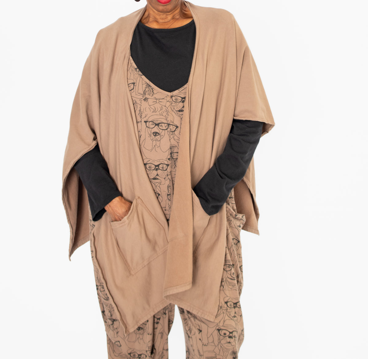 Cotton Lani Front Pocket Topper