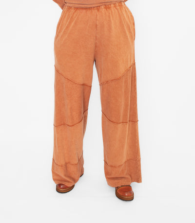 Cotton Lani Wide Leg Pant, Camel