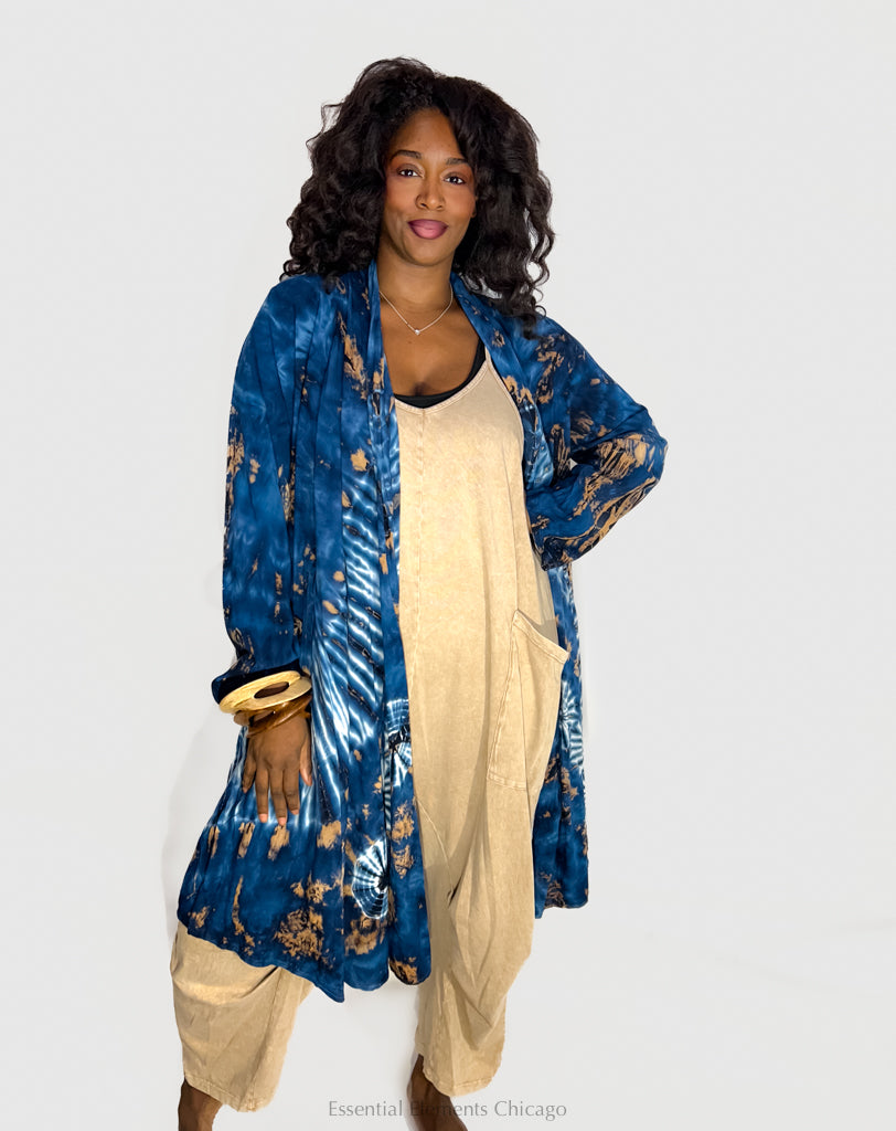 Tie Dye Kimono-Duster