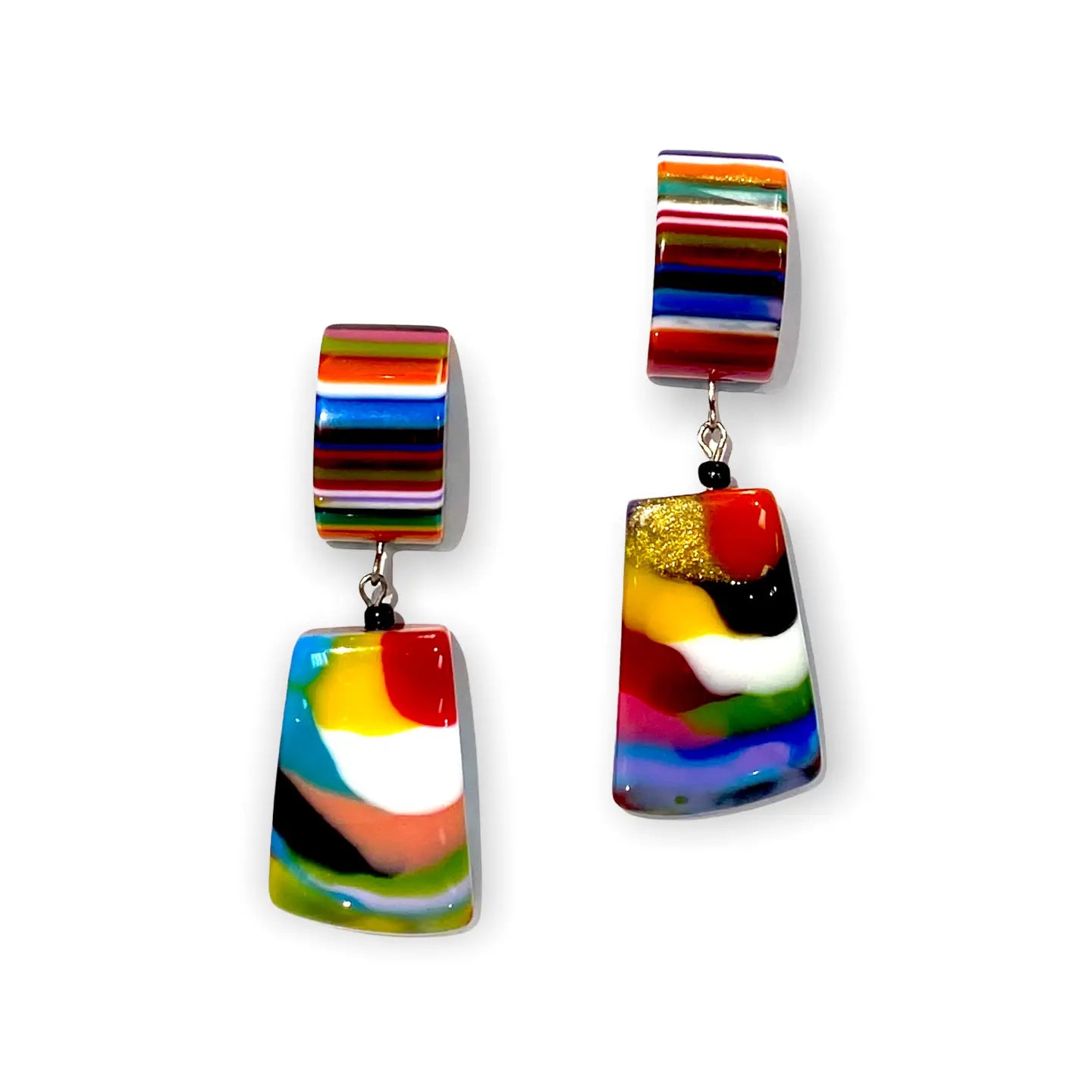 Atelier 1701 Swirl and Stripe Earrings - Essential Elements Chicago