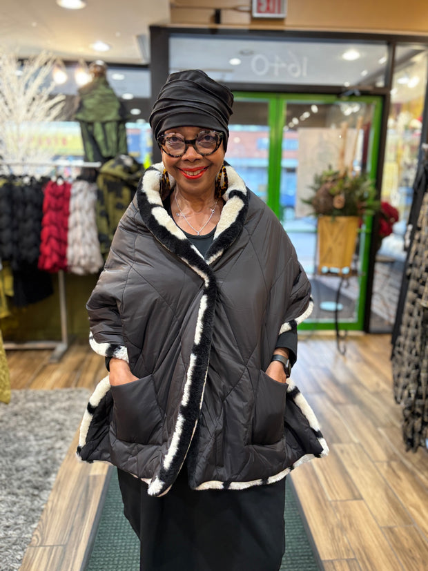 Melena Reversible Puffer Wrap - Essential Elements Chicago